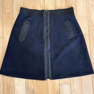 Ecco black suede skirt